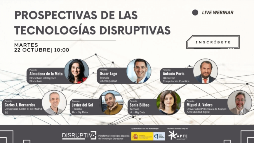 Webinar  Prospectivas de las Tecnologías Disruptivas